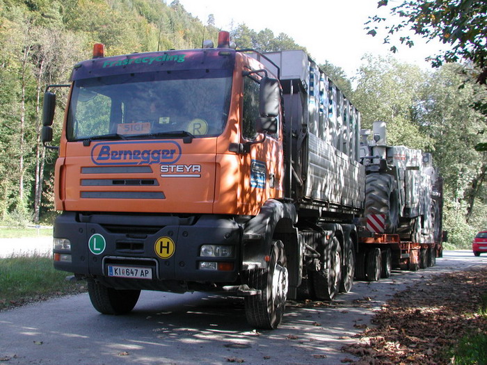 Steyr STA Kipper LKW mit Tieflader Bernegger KI647AP 1.jpg